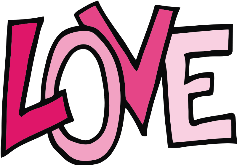 800x560 The Word Love Clipart Free Images