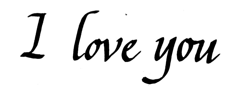 774x296 Graphics For Cursive We Love You Graphics
