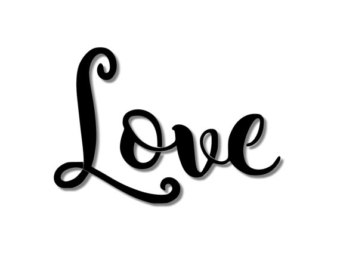 340x270 Love Cursive Etsy