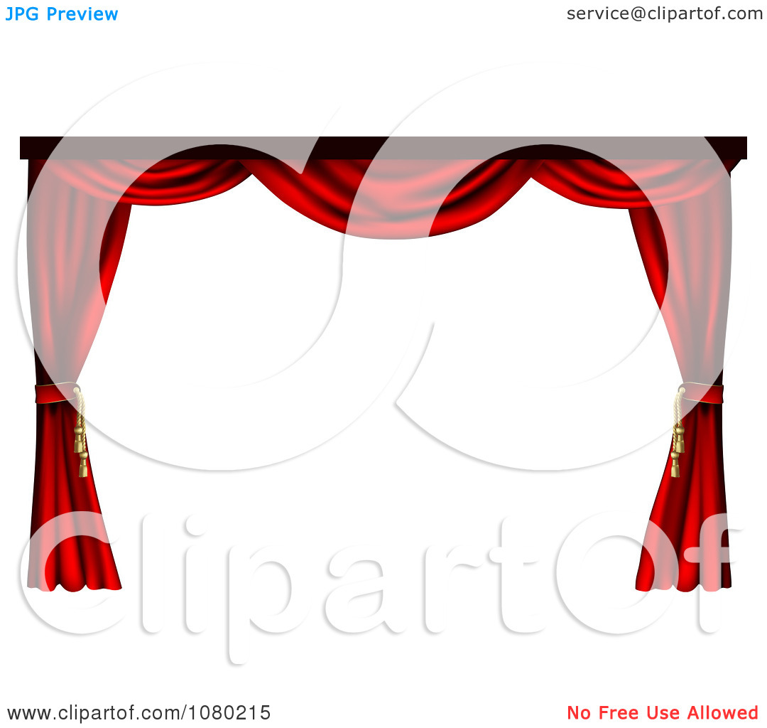 1080x1024 Theatre Curtains Clipart