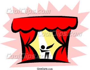 300x233 Theatre Curtains Clipart