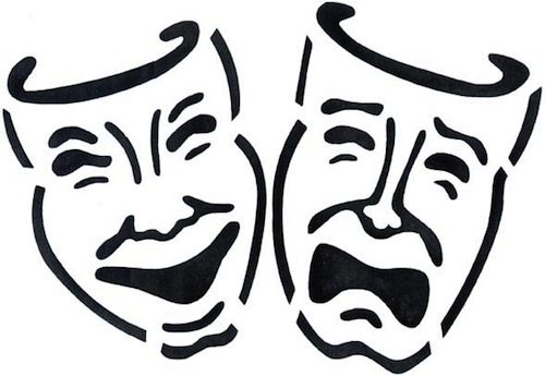 500x345 Theater Masks Clipart Many Interesting Cliparts