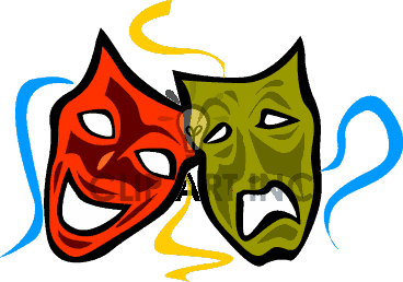 368x258 Clip Art Entertainment Drama Masks And More Related Vector