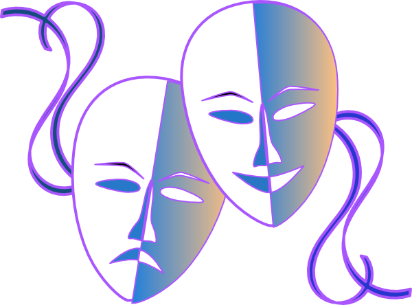 600x444 Theatre Masks Clip Art