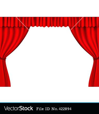 380x440 Stunning Stage Curtains Clipart
