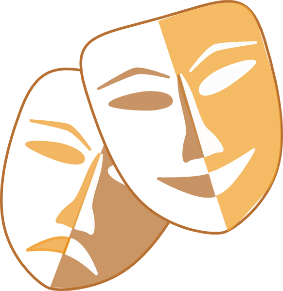 582x598 Theatre Masks Clip Art