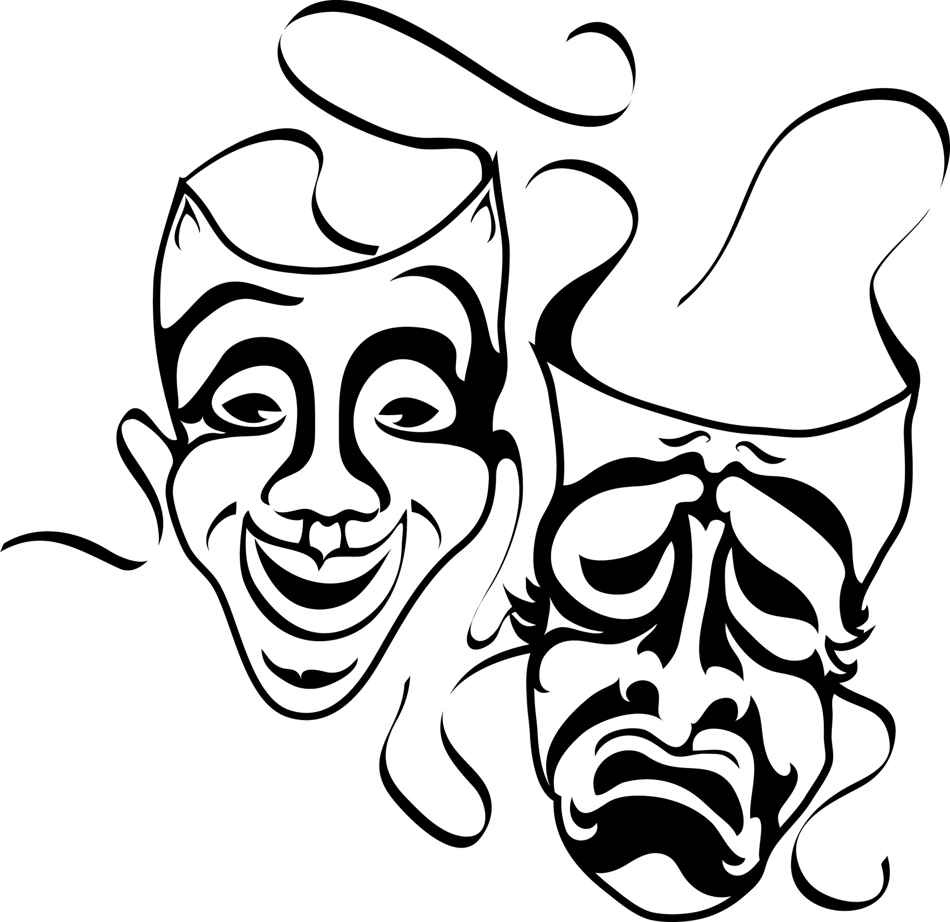 1920x1862 Clip Art Black And White Mask Clipart