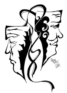 236x323 Comedy Tragedy Masks
