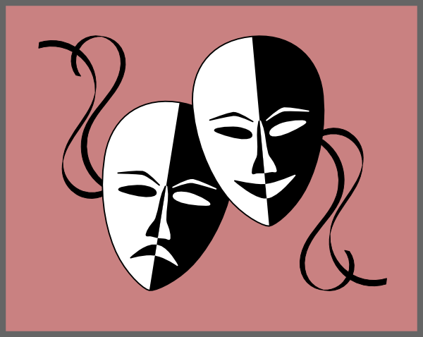 600x478 Theatre Masks Clip Art