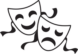 300x208 Drama Mask Clip Art