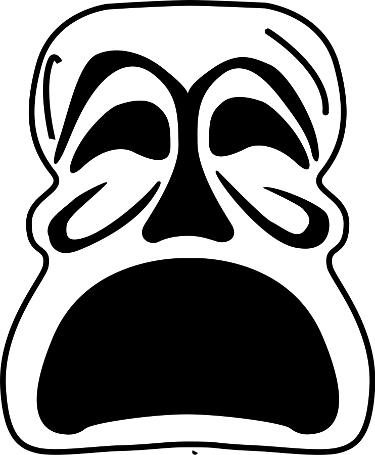 742x900 Masks Clipart Vector