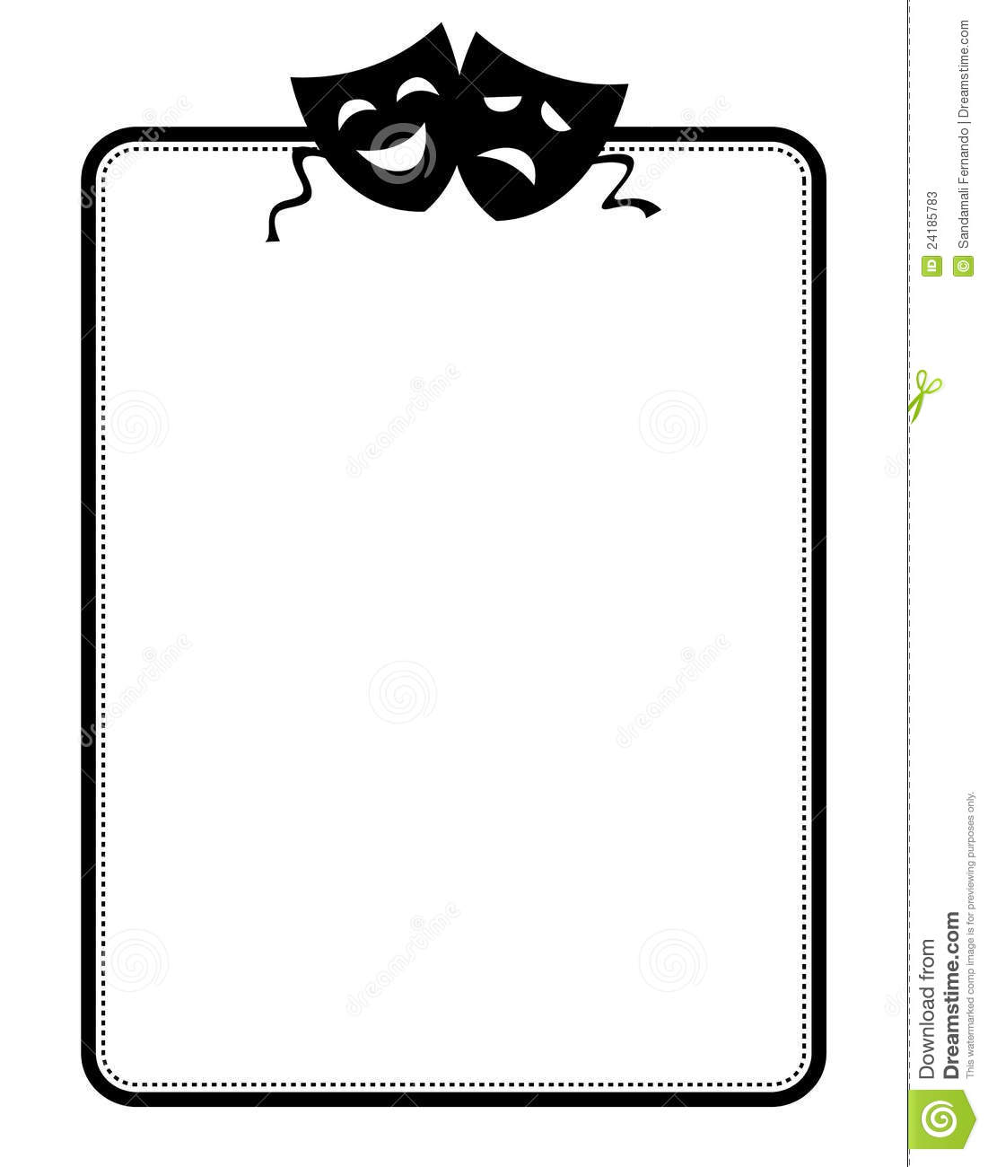1101x1300 Theatre Borders Clipart