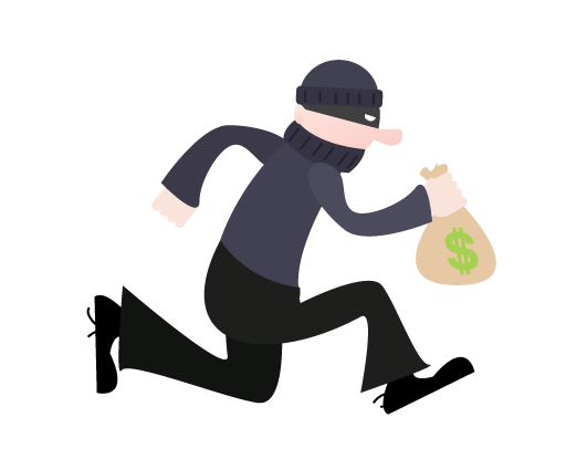 531x415 Bank Robbers Clip Art