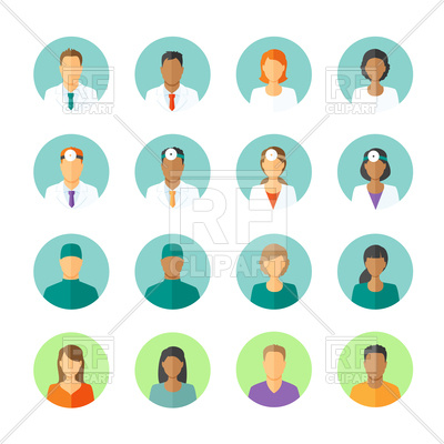 400x400 Set Of Avatars Of Medical Staff