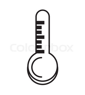 287x320 Thermometer With A Scale Of Temperature On A White Background