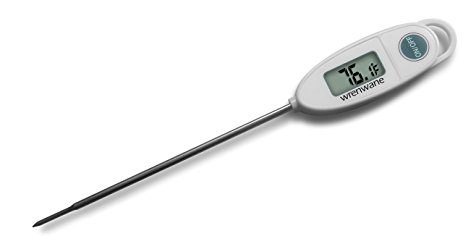 463x236 Wrenwane Digital Meat Thermometer, Instant Read, White