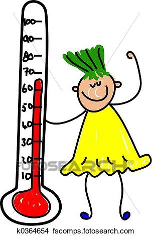 303x470 Drawings Of Thermometer Kid K0364654