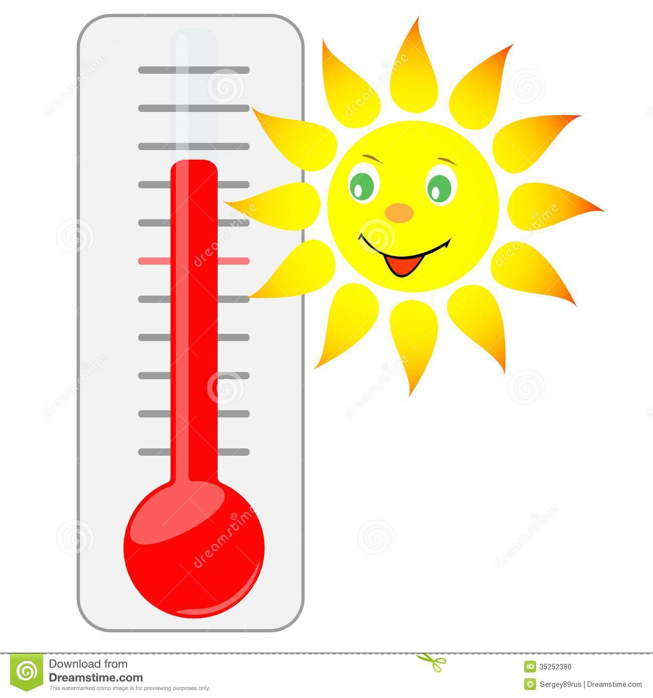 1300x1390 Summer Clipart Thermometer