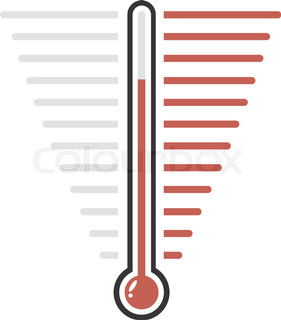 281x320 Goal Thermometer Stock Vector Colourbox