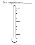 119x155 Thermometer Coloring Page