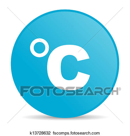 450x470 Clip Art Of Celsius Blue Circle Web Glossy Icon K13728632