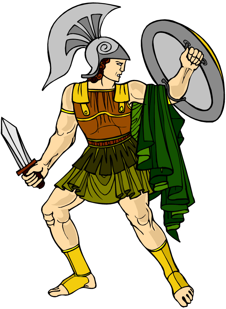 750x1028 Greek Character Clipart