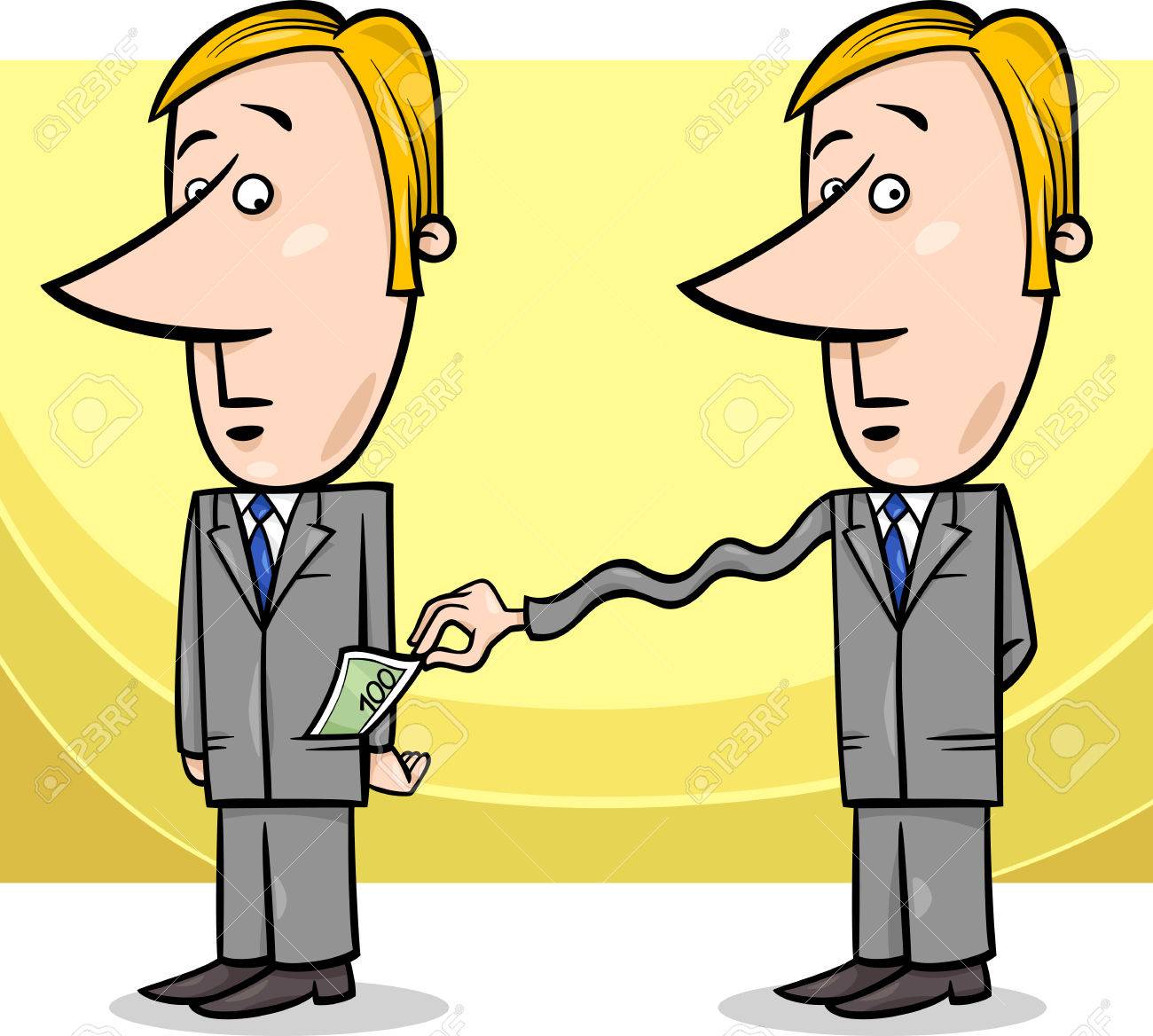 1300x1168 Concept Cartoon Illustration Of Man Or Businessman And Tax