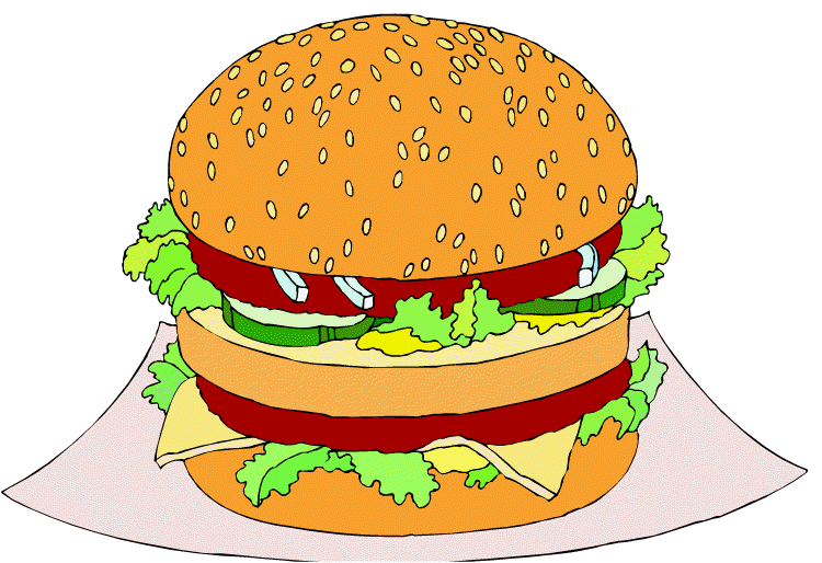 750x514 Hamburger Clipart Thin