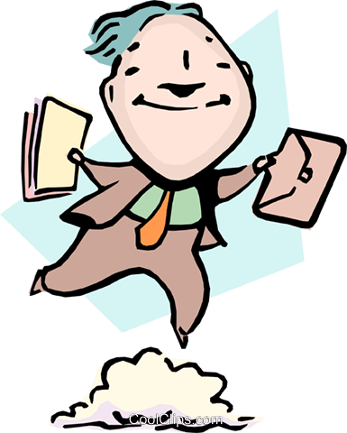 385x480 Walking On Thin Air Royalty Free Vector Clip Art Illustration