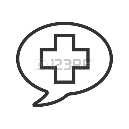 450x450 Phone Call To Doctor Linear Icon. Thin Line Illustration. Handset