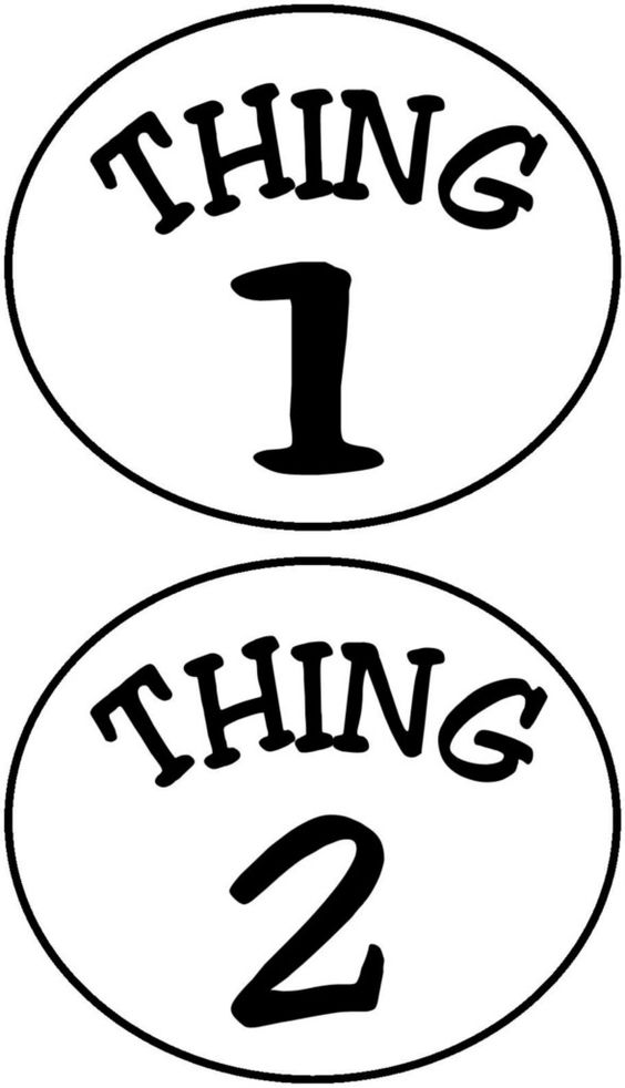 Thing 1 And Thing 2 Printable Pictures Free download on ClipArtMag