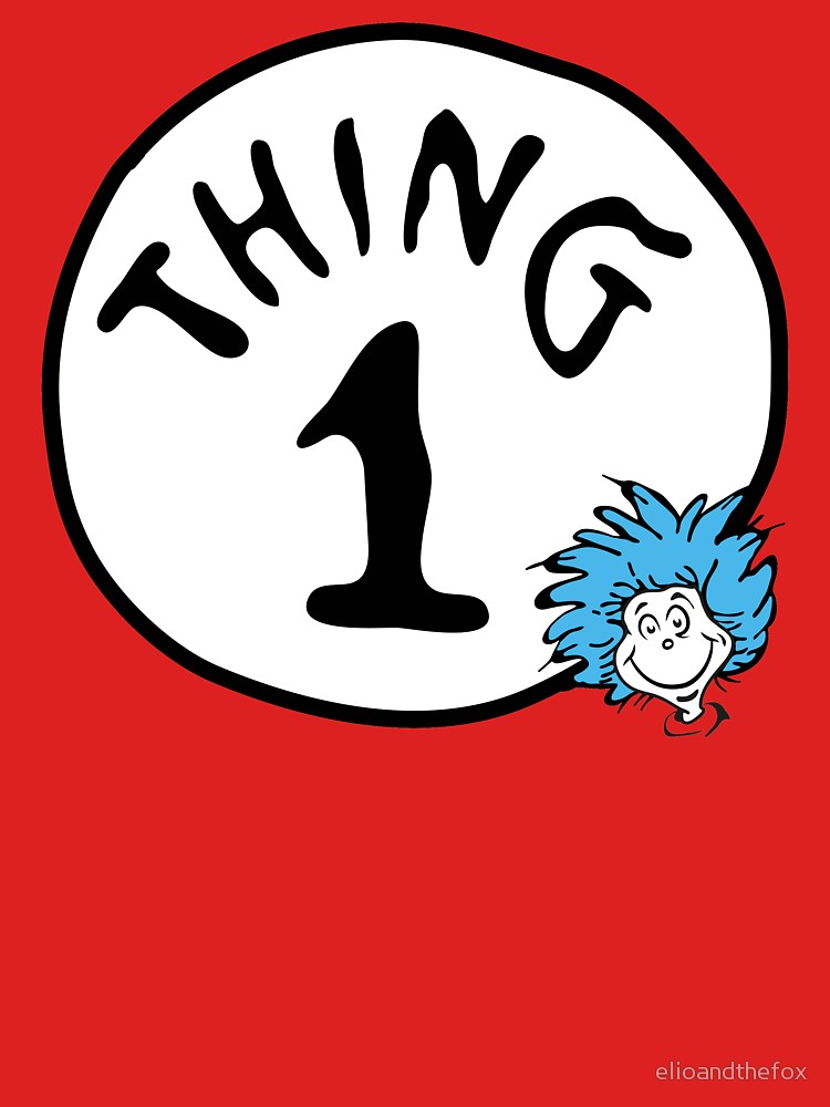 750x1000 Thing 1 Women's Fitted Scoop T Shirt By Elioandthefox Redbubble