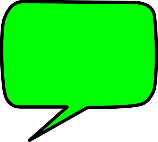 600x537 Green Speech Bubble Clip Art
