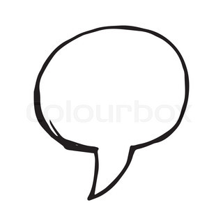 320x320 Hand Drawn Comic Speech Bubble Set Stock Vector Colourbox