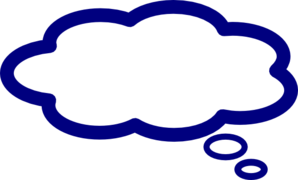 298x180 Blue Thought Bubble Png, Svg Clip Art For Web