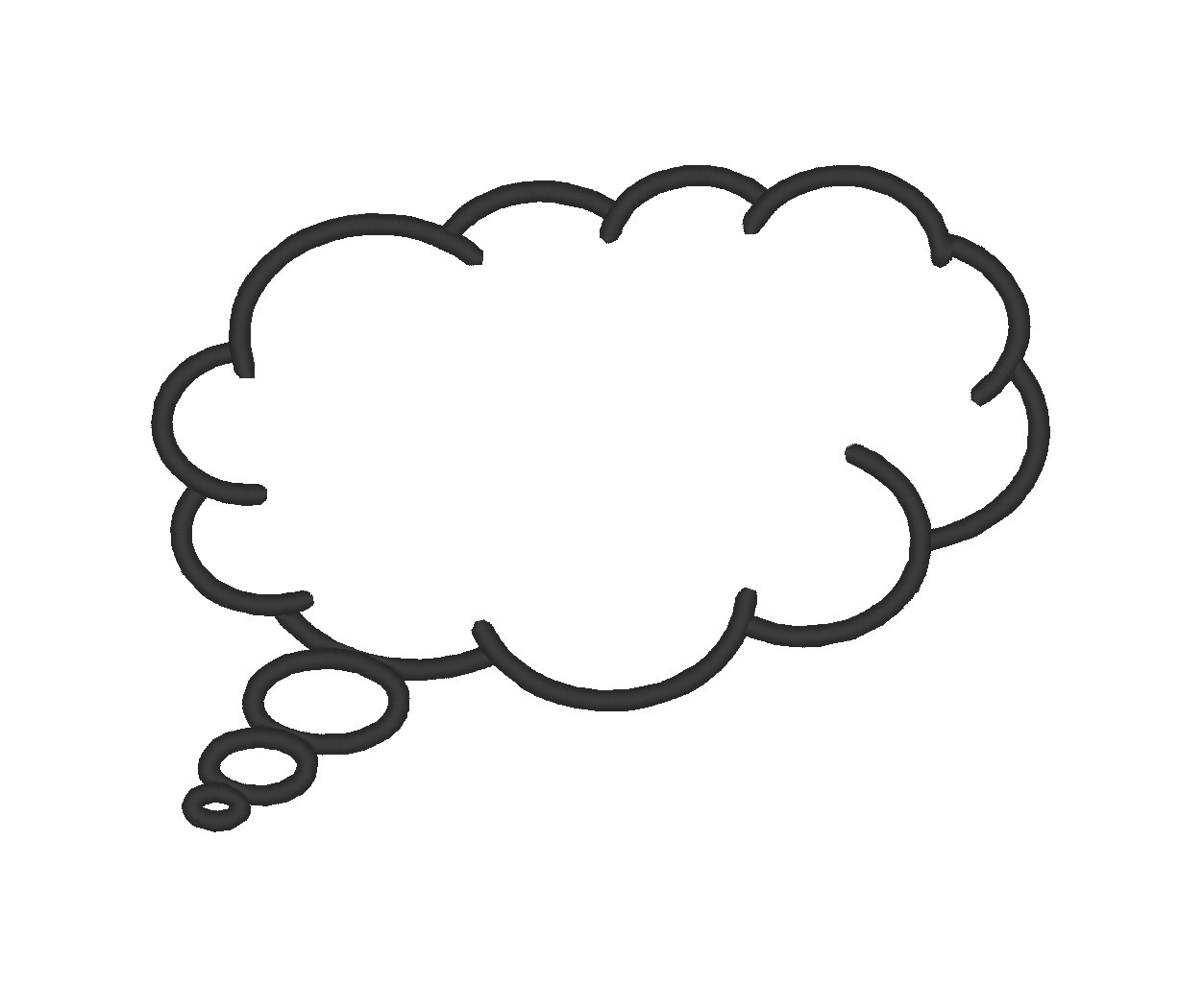 1253x1026 Thought Bubble Shape Speech Speak Conversation Comic Cartoon