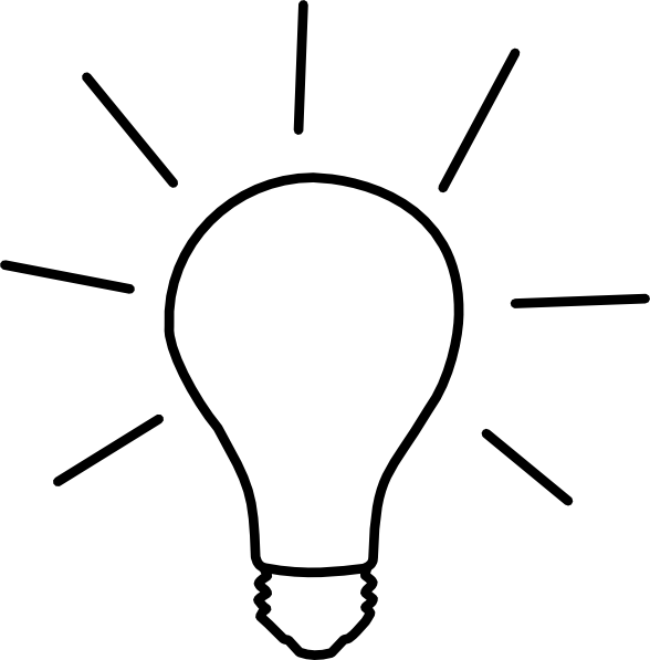 588x597 Idea Light Bulb Png, Svg Clip Art For Web