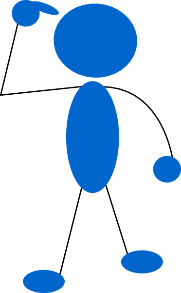 372x600 Blueman Thinking Clip Art