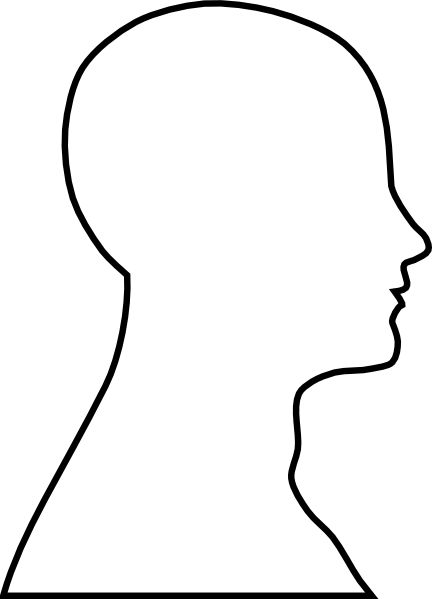 432x599 Head Thinking Clipart