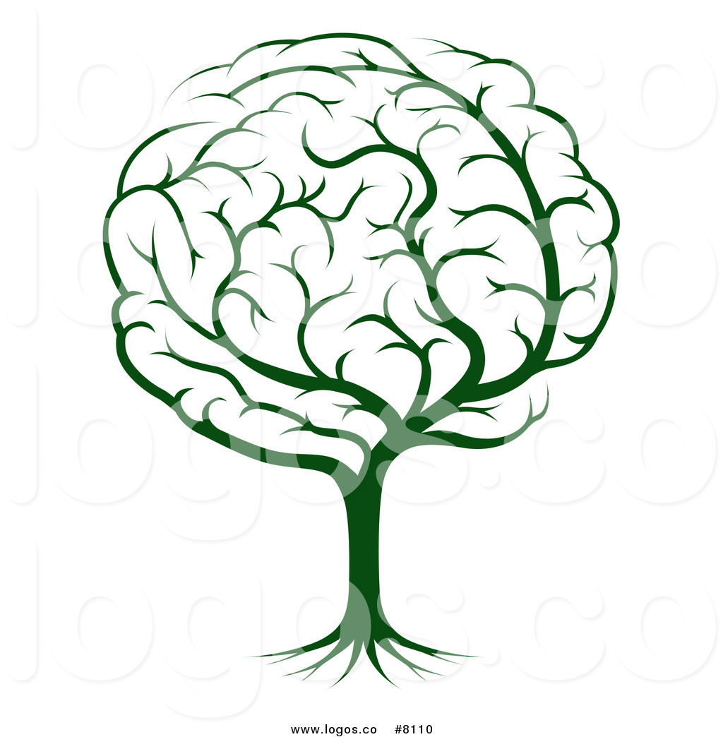 1024x1044 Royalty Free Clip Art Vector Logo Of A Green Tree Brain By