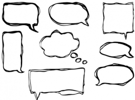 268x200 Speech Bubbles Speech Bubble 3 Famclipart