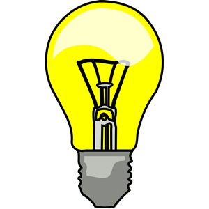 300x300 Free Clipart Light Bulb