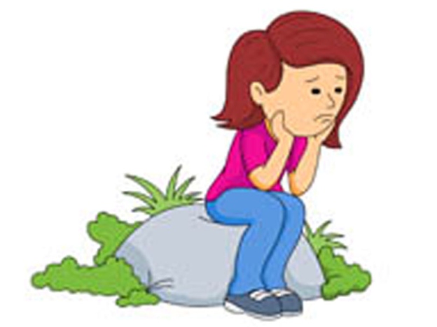 624x468 A Sad Girl Clipart