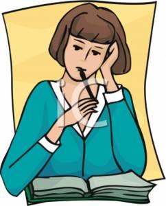 242x300 Teacher Thinking Clipart