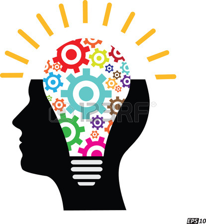 414x450 Creative Clipart Thinker