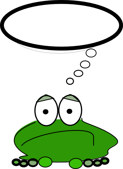 432x594 Blank Thinking Frog Clip Art