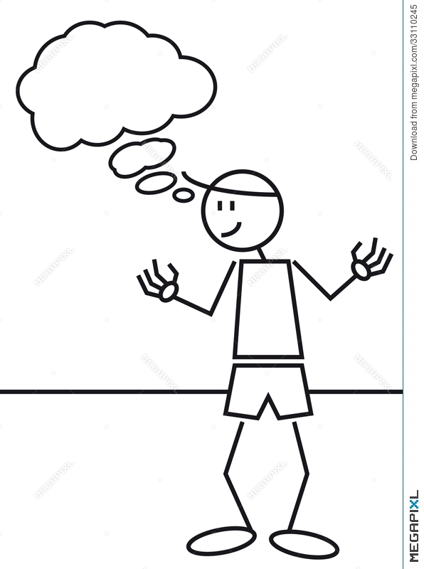 Thinking Stick Figure | Free download on ClipArtMag