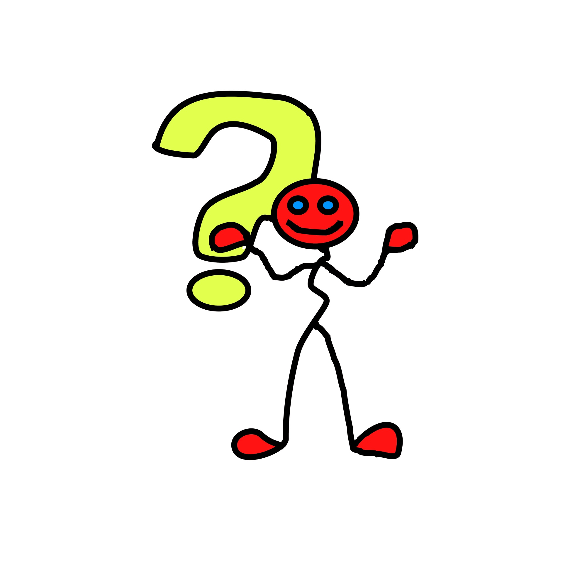 1920x1920 Thinking Stick Man Free Stock Photo