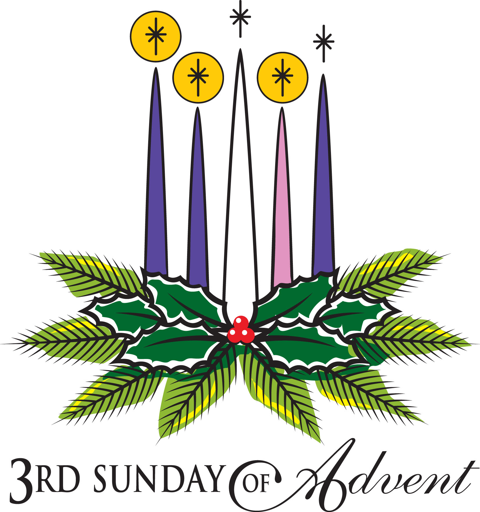 1652x1760 3rd Sunday Of Advent Clipart