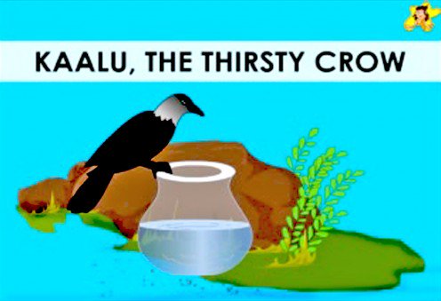 496x339 Stories Clipart Thirsty Crow